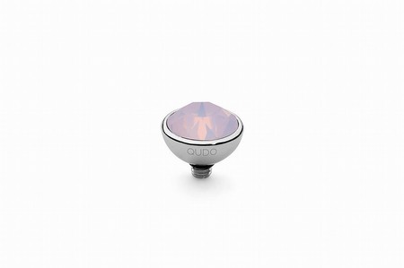Qudo Silver Topper Bottone 10mm - Rose Opal